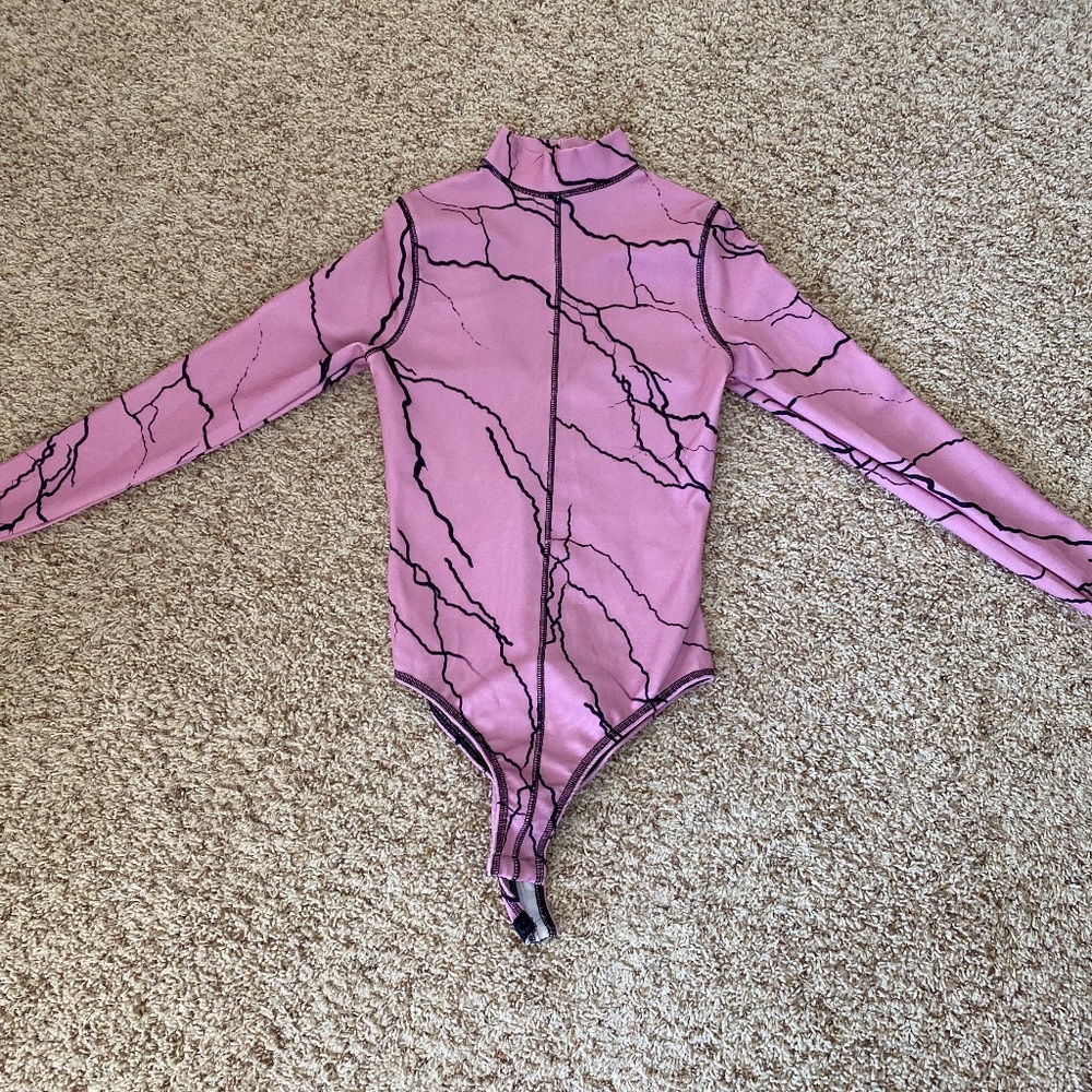 Pink marble bodysuit